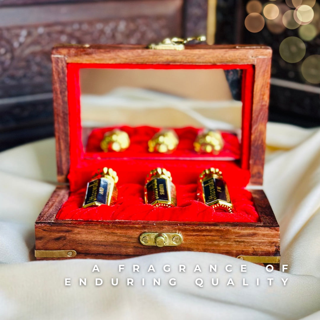 Amir-Al-Oud, Fresh Mood, Sabaya | Pack of 3 Attars Gift Set | 6ml x 3 | Set of Arabic Attars
