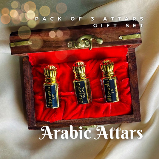 Amir-Al-Oud, Fresh Mood, Sabaya | Pack of 3 Attars Gift Set | 6ml x 3 | Set of Arabic Attars