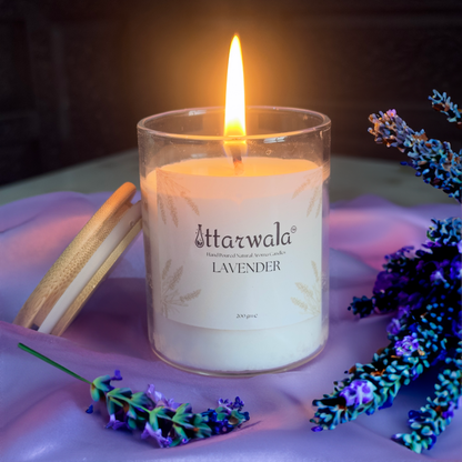 Lavender Hand-Poured Aroma Candle