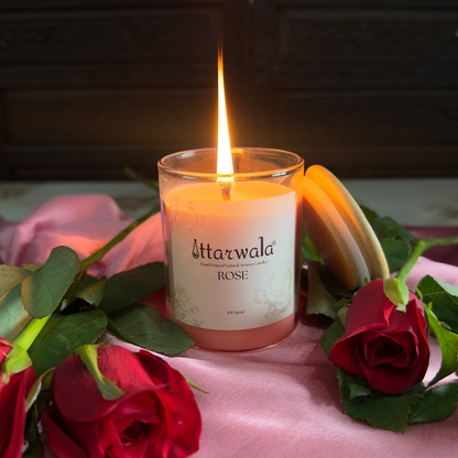 Rose Hand-Poured Aroma Candle