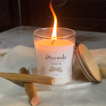 Sandal Hand-Poured Aroma Candle